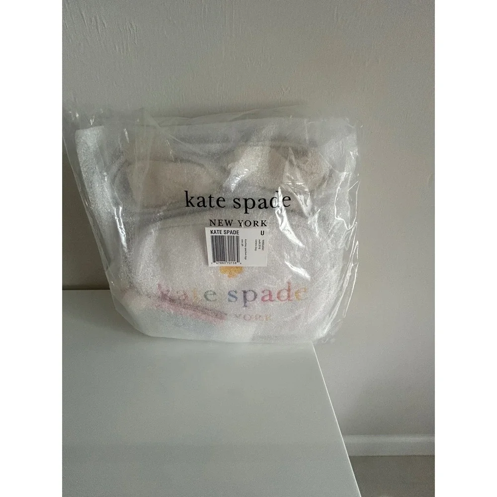Kate Spade Kourtney‎ Spectrum Logo Camera Bag White Rainbow WKRU6941 Crossbody